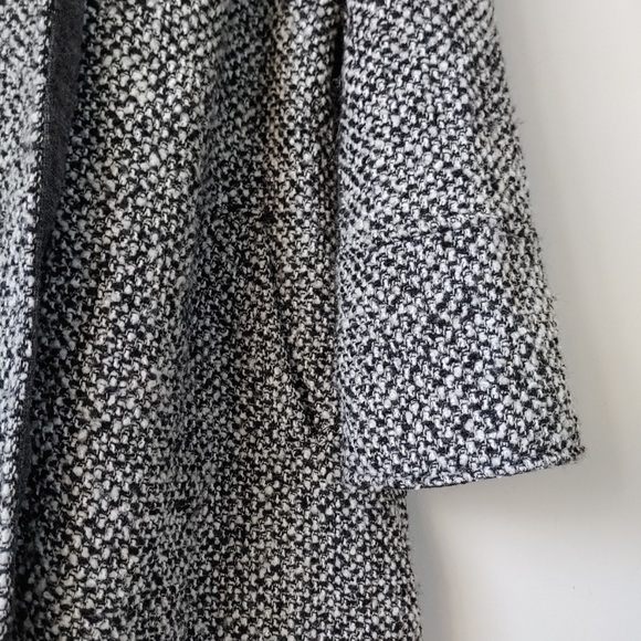 Free People Tweed Satellite Image Swing Coat Size Large Hooded Jacket -HOST PICK - Picture 13 of 16